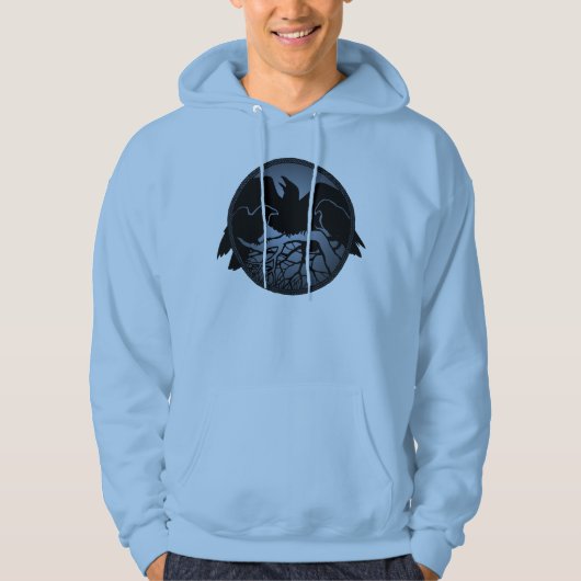 Raven Hoodie Unisex Raven / Crow Art Shirts (Vorderseite)