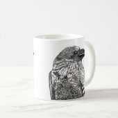 Raven Illustration Coffee Tasse (VorderseiteRechts)
