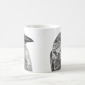 Raven Illustration Coffee Tasse (Mittel)