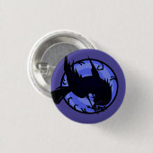 RAVEN ILLUSTRATION RUNDE SCHALTFLÄCHE BUTTON (Vorne & Hinten)