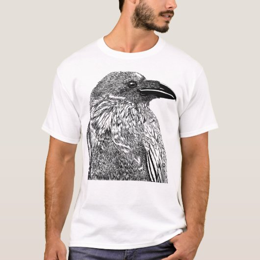 Raven Illustration T-Shirt (Vorderseite)