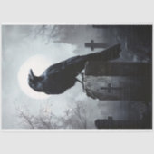 Raven im Friedhof Gothic Decoupage Seidenpapier (Vorderseite)