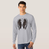 Raven in Dead Tree - Dunkle Gotik T-Shirt (Vorne ganz)