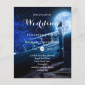 Raven in der Dunklen Himmel Goth Wedding Inv (Vorderseite)