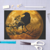 Raven in der Mondlicht Seidenpapier (Handwerk)