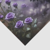 Raven in der Nebeldekoupage Seidenpapier (Detail)