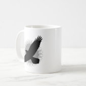 Raven in Flight Kaffeetasse (Vorderseite Links)