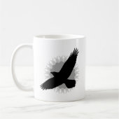 Raven in Flight Kaffeetasse (Links)