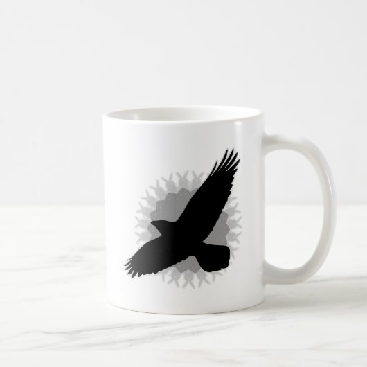 Raven in Flight Kaffeetasse (Rechts)