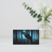 Raven in Forest Visitenkarte (Stehend Vorderseite)