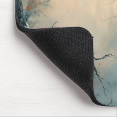 Raven in Misty Autumn Forest Mousepad (Ecke)