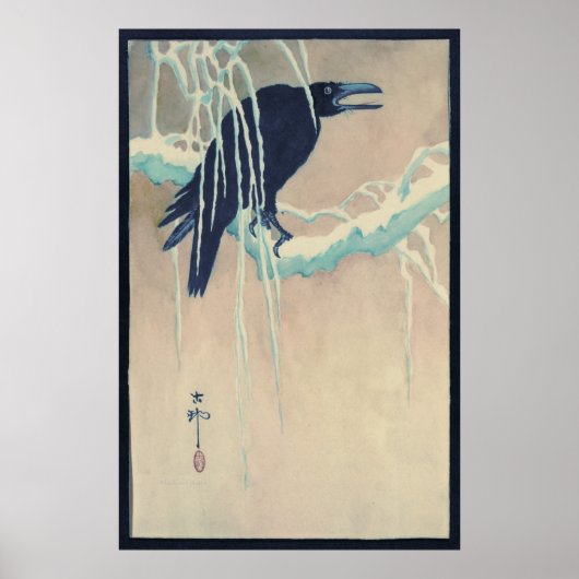 Raven in Snow Poster (Vorne)