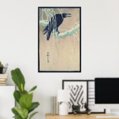 Raven in Snow Poster (Heimbüro)