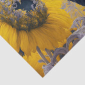 Raven in Sunflower Field Decoupage Seidenpapier (Detail)