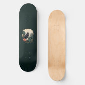 Raven in the Emerald Garden Skateboard (Vorderseite)