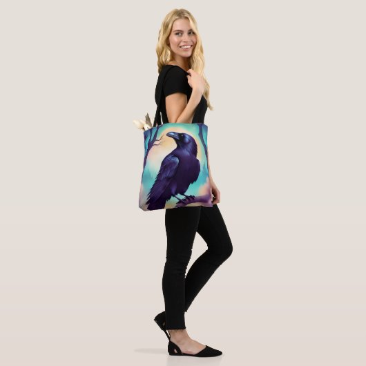 Raven in the moonlight Halloween  Tasche (Am Model)