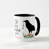 Raven Inspirational - Spirit Animal Totem Tasse (VorderseiteRechts)