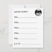 Raven Invitations Personalisiert Native Art Card Einladung (Rückseite)