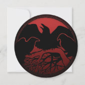 Raven Invitations Personalisiert Native Art Card Einladung (Vorderseite)