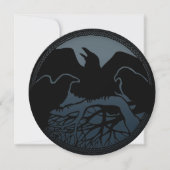 Raven Invitations Personalisiert Native Art Card Einladung (Vorderseite)