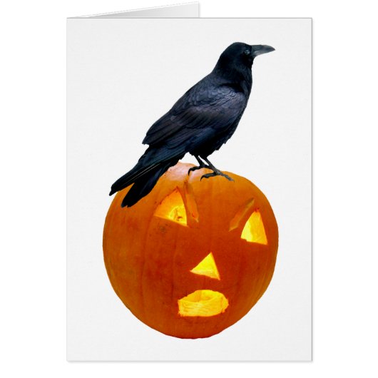Raven Jack-o-Lantern-Karte (Vorne)