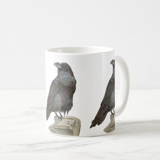Raven Kaffeetasse (VorderseiteRechts)