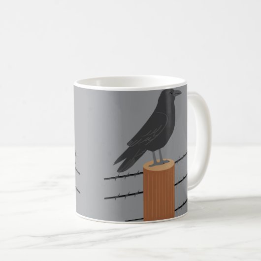 Raven Kaffeetasse (VorderseiteRechts)