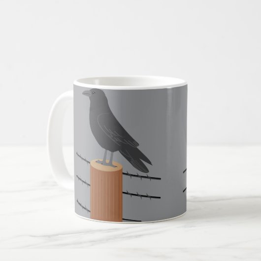 Raven Kaffeetasse (Vorderseite Links)