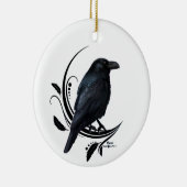Raven Keramik Ornament (Rechts)