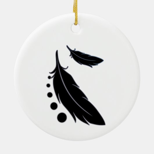 Raven Keramik Ornament (Hinten)