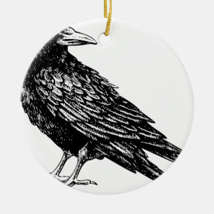 Raven Keramikornament