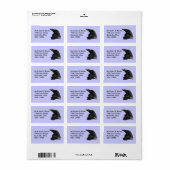 Raven Labels Adressaufkleber (Vorne)