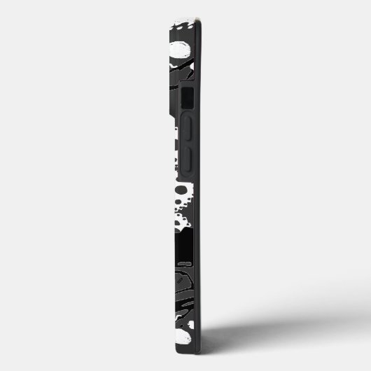 Raven Lace B & W Case-Mate iPhone Hülle (Rückseite / Links)