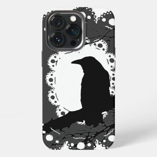 Raven Lace B & W iPhone Hülle (Hinten)
