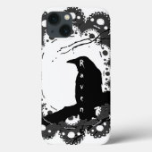 Raven Lace Name B & W & grau Goth Case-Mate iPhone Hülle (Rückseite)