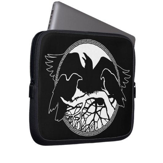 Raven Laptop Sleeve Spirit Animal Tablet Hüllen (Vorne Rechts)