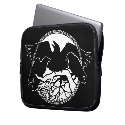 Raven Laptop Sleeve Spirit Animal Tablet Hüllen (Vorderseite Links)