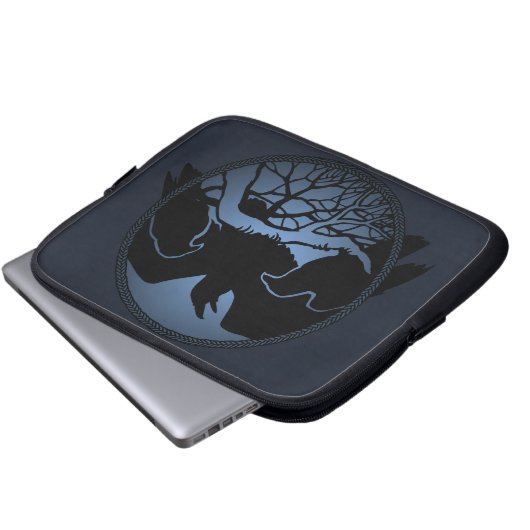 Raven Laptop Sleeve Spirit Animal Tablet Hüllen (Vorne Knopf)