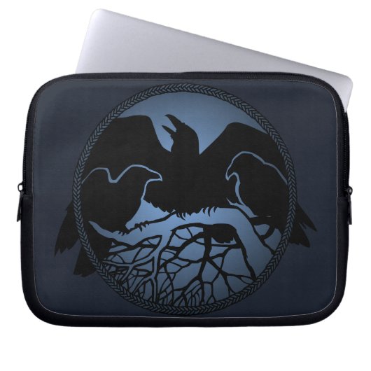 Raven Laptop Sleeve Spirit Animal Tablet Hüllen (Vorderseite)
