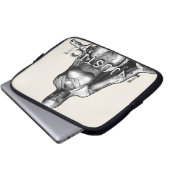 Raven Laptopschutzhülle (Vorne Knopf)