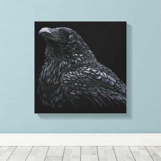 Raven Leinwanddruck (Insitu (Holzboden))
