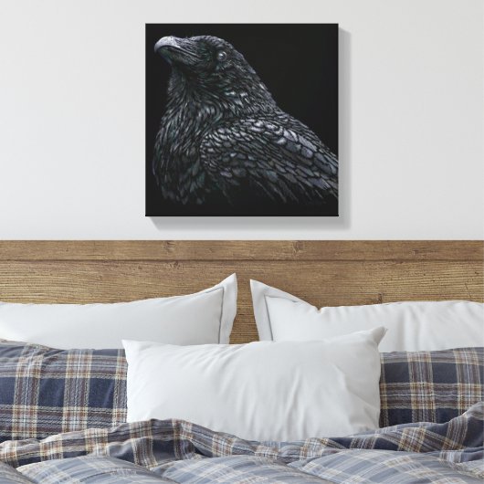 Raven Leinwanddruck (Insitu (Schlafzimmer))
