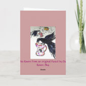 Raven Lieben Mochas Karte (Rückseite)