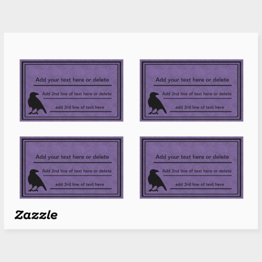 Raven Lila Template Stickers (Blatt)
