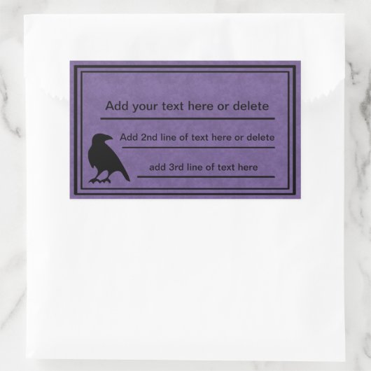 Raven Lila Template Stickers (Tasche)