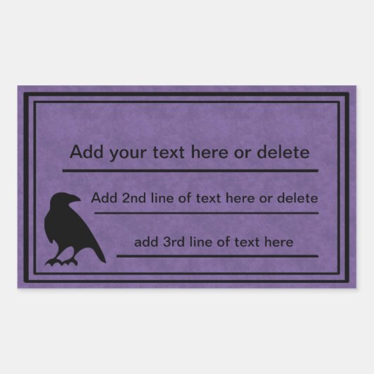 Raven Lila Template Stickers (Vorderseite)