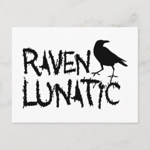 Raven Lunatic Black Crow Postkarte