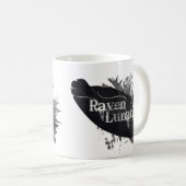 Raven Lunatic Fusion Zitat für Vogelliebhaber Kaffeetasse (VorderseiteRechts)