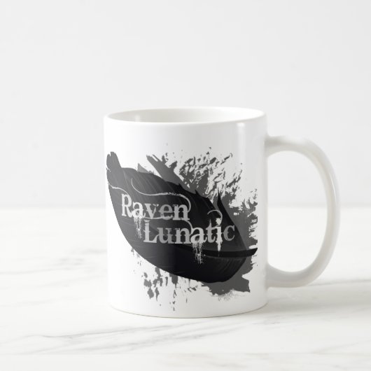 Raven Lunatic Fusion Zitat für Vogelliebhaber Kaffeetasse (Rechts)