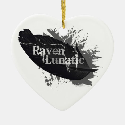 Raven Lunatic Fusion Zitat für Vogelliebhaber Keramikornament (Vorne)